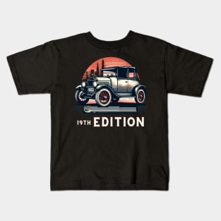 19th Edition Car Enthusiast Tee Kids T-Shirt